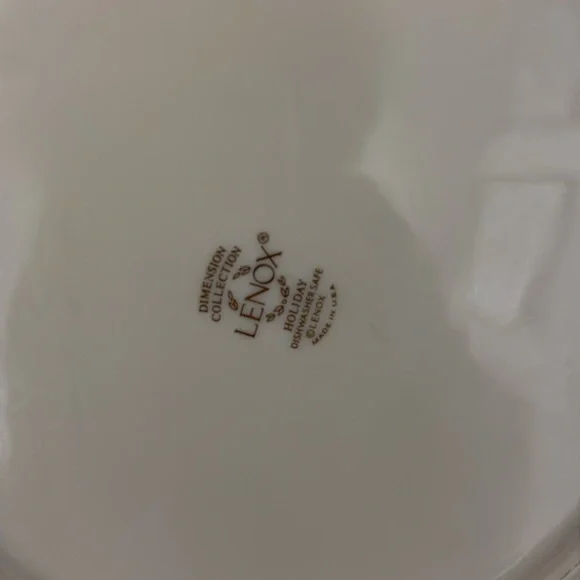 Lenox Holiday Eternal 8 inch plates desert salad - Picture 3 of 4